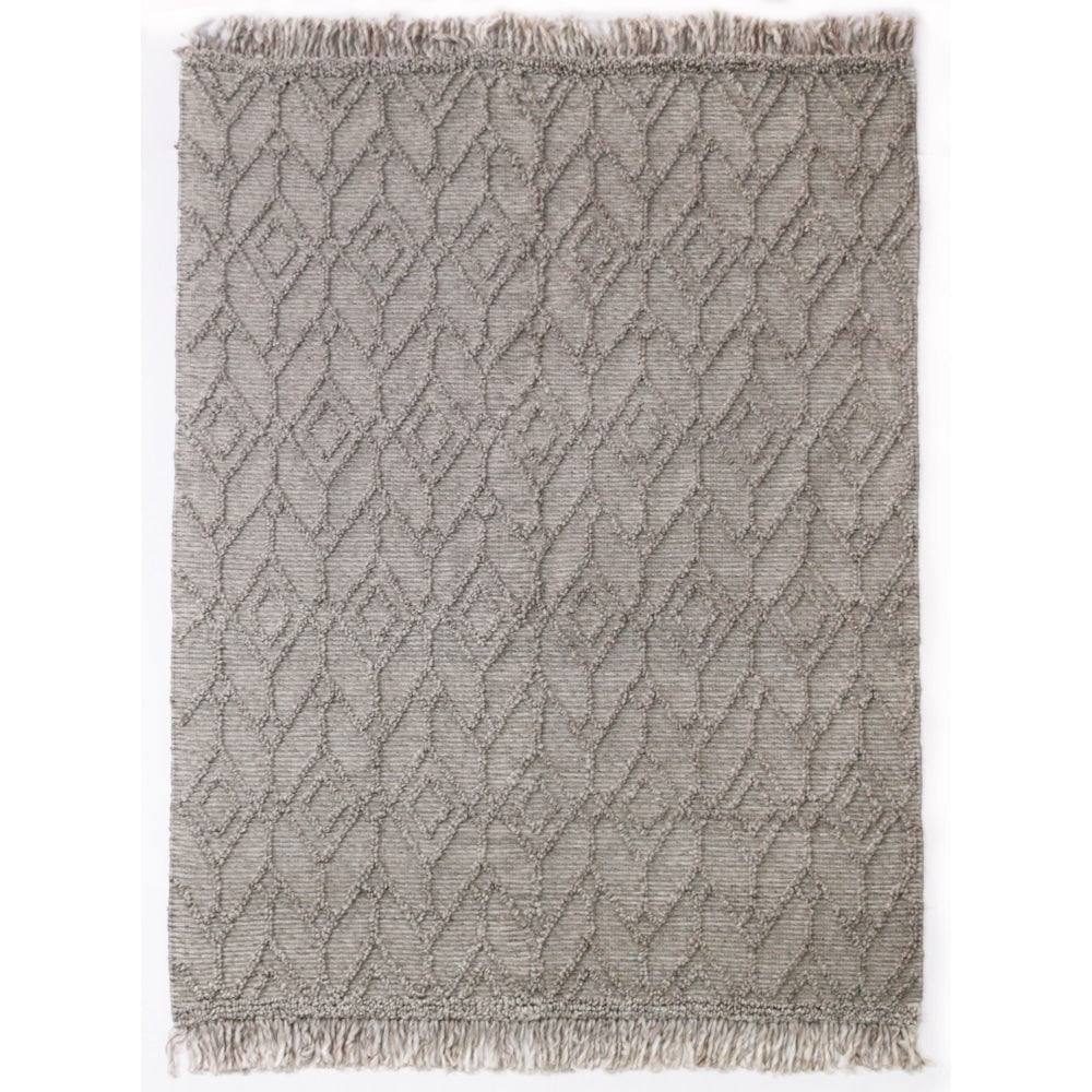 Bohemian Hand Woven Wool Blend Area Rug 7'10