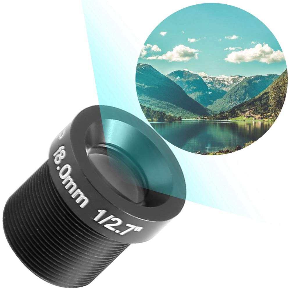 8mm 1080p HD Security Camera Lens - Wide Angle Replacement Lens for CCTV & IP Cameras - Perfect for Home Surveillance, Business Security & Outdoor Monitoring