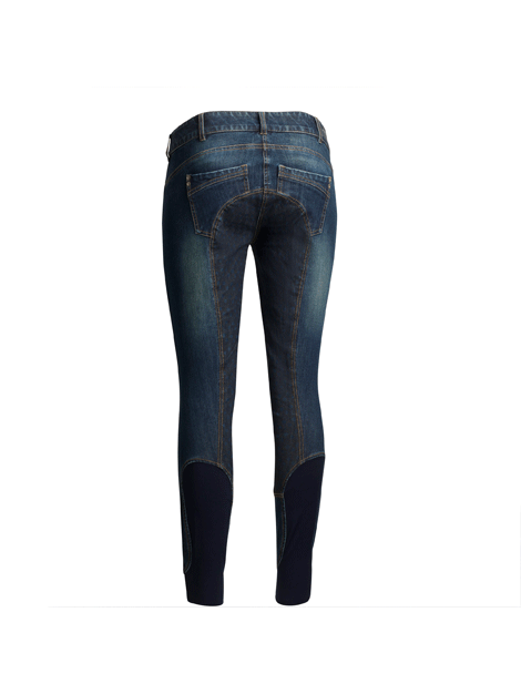 Ariat Halo Denim Grip Seat Breeches - Comfortable Equestrian Riding Pants for Women - Perfect for Horseback Riding, Training & Show Jumping