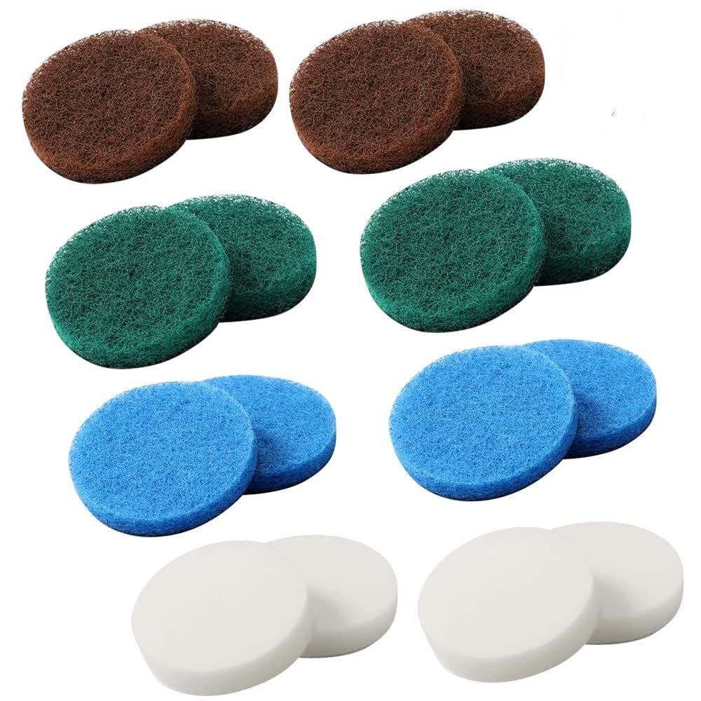 NewZC 16-Piece Electric Cleaning Brush Pad Set - Compatible with Bosch Cordless Cleaners - Includes 4 Foam Pads, 4 Kitchen Pads, 4 Abrasive Pads & 4 Microfiber Pads - Perfect for Home & Garden Cleaning Tasks