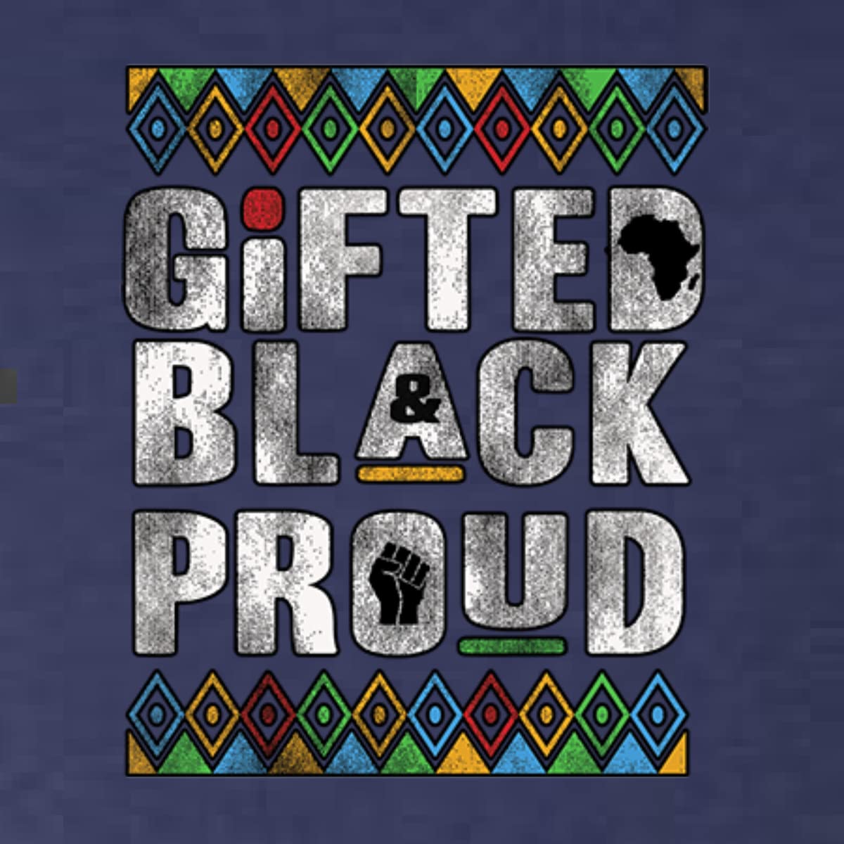 Black Pride Tri-Blend Racerback Tank Top - Gifted & Proud - Soft Comfort Fit for Women - Perfect for Gym, Workouts & Casual Wear
