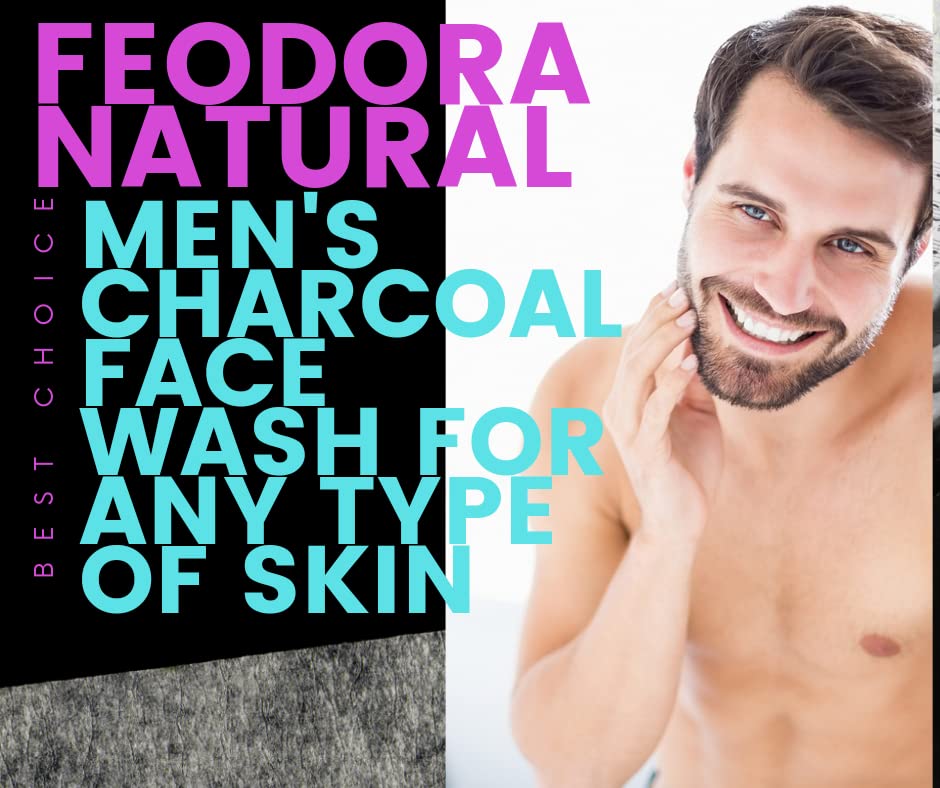 Best Charcoal Face Wash for Men - Deep Cleansing & Oil Control (2-Pack) | Perfect for Daily Skincare & Acne Prevention