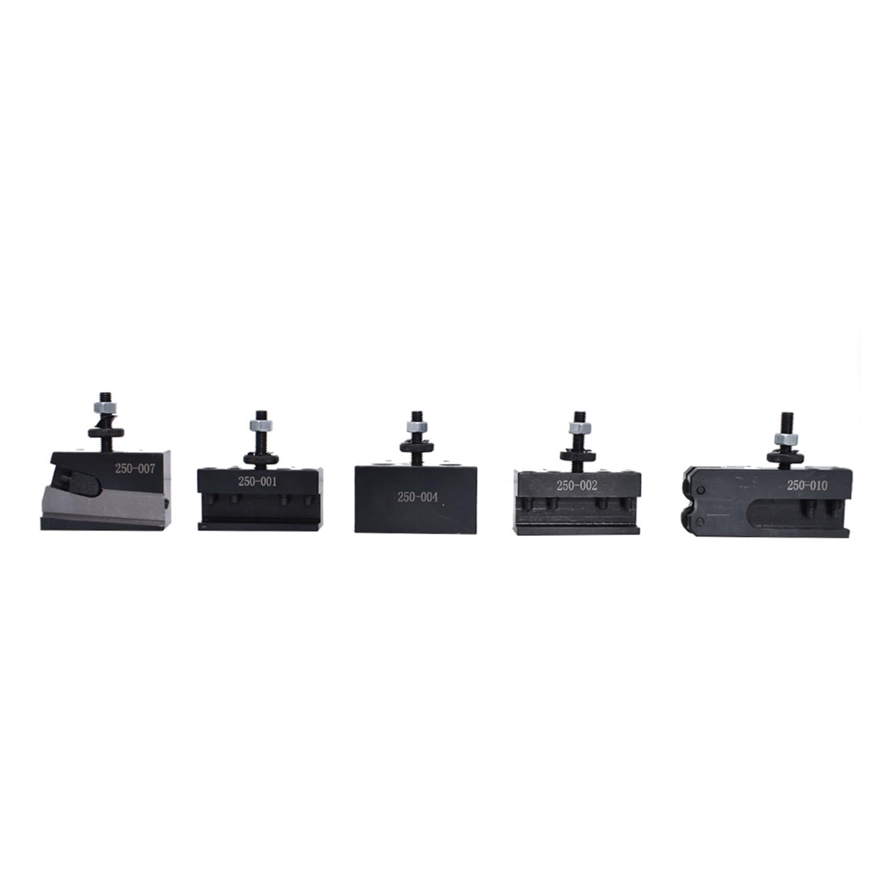 6Pcs OXA Quick Change Tool Post Set with 250-000 Wedge Type - 8 Inch Swing for Lathe Turning, Metalworking, and DIY Projects