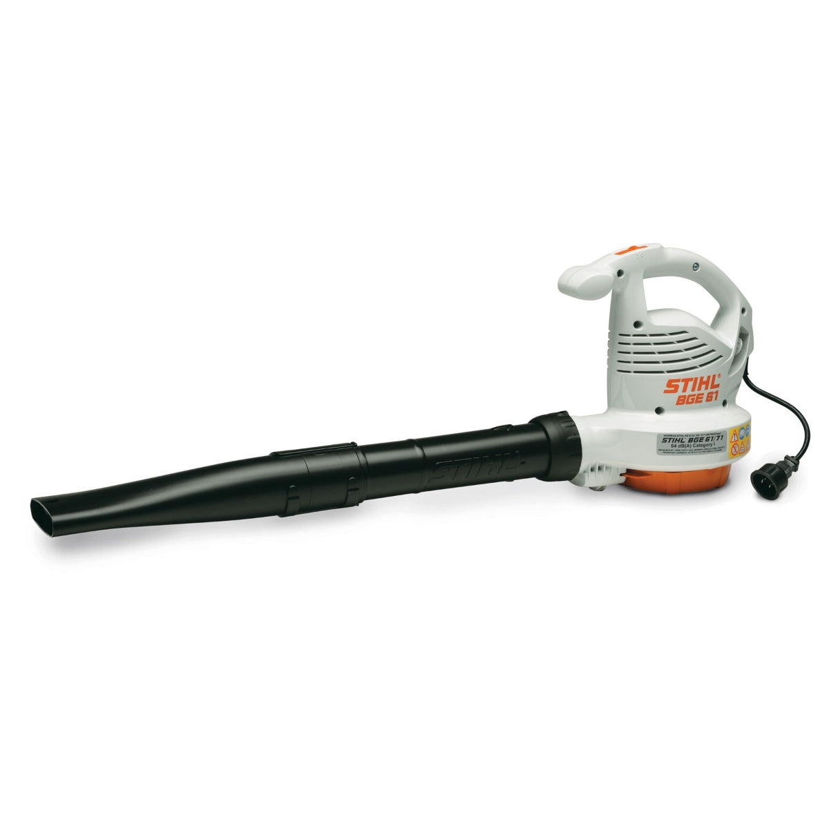 STIHL BGE 61 Electric Leaf Blower - Lightweight Handheld Blower for Yard, Garden & Lawn Cleanup - Perfect for Leaves, Grass Clippings & Debris Removal