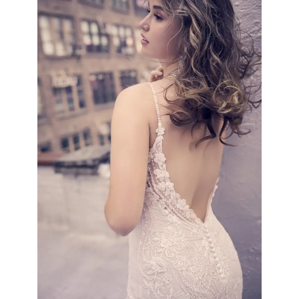 Nikolina by Maggie Sottero | Elegant Lace Wedding Dress for Bride | Perfect for Church Ceremony & Beach Weddings