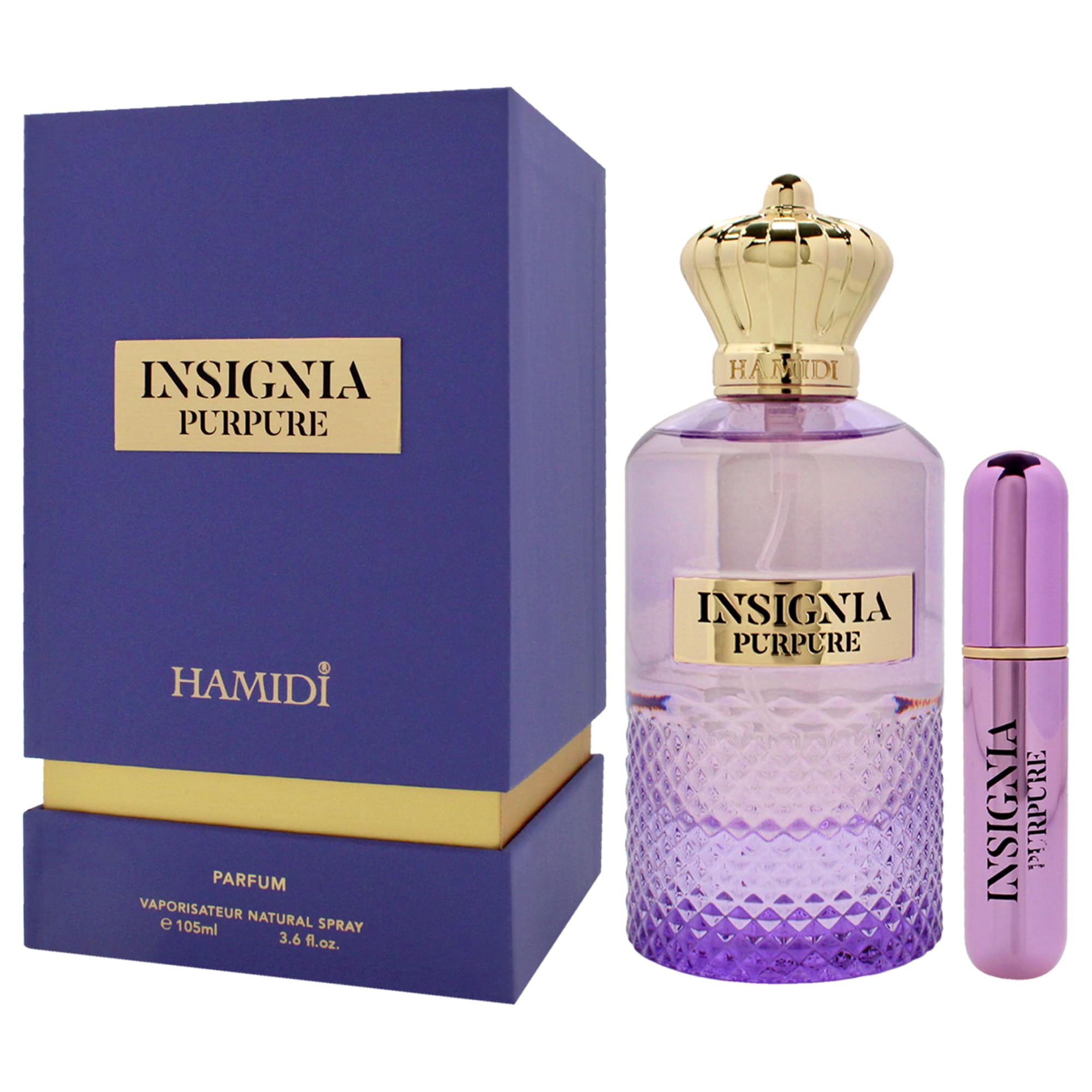 Hamidi Insignia - Purple Perfume for Women - 3.6 oz Eau de Parfum Spray - Elegant Evening & Special Occasion Fragrance