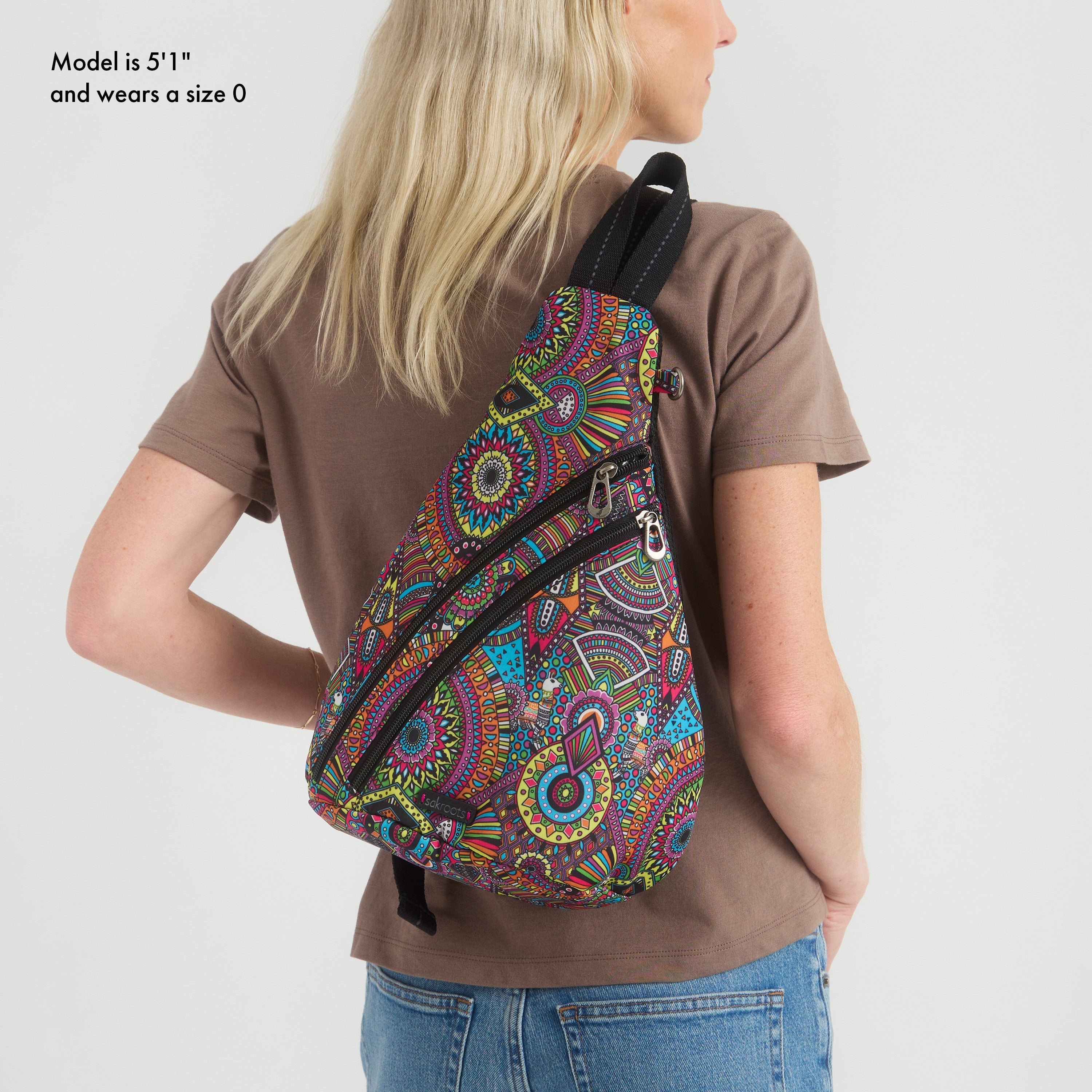On The Go Sling Backpack - Lightweight Crossbody Bag for Men & Women - Perfect for Travel, Hiking, Commuting & Everyday Use