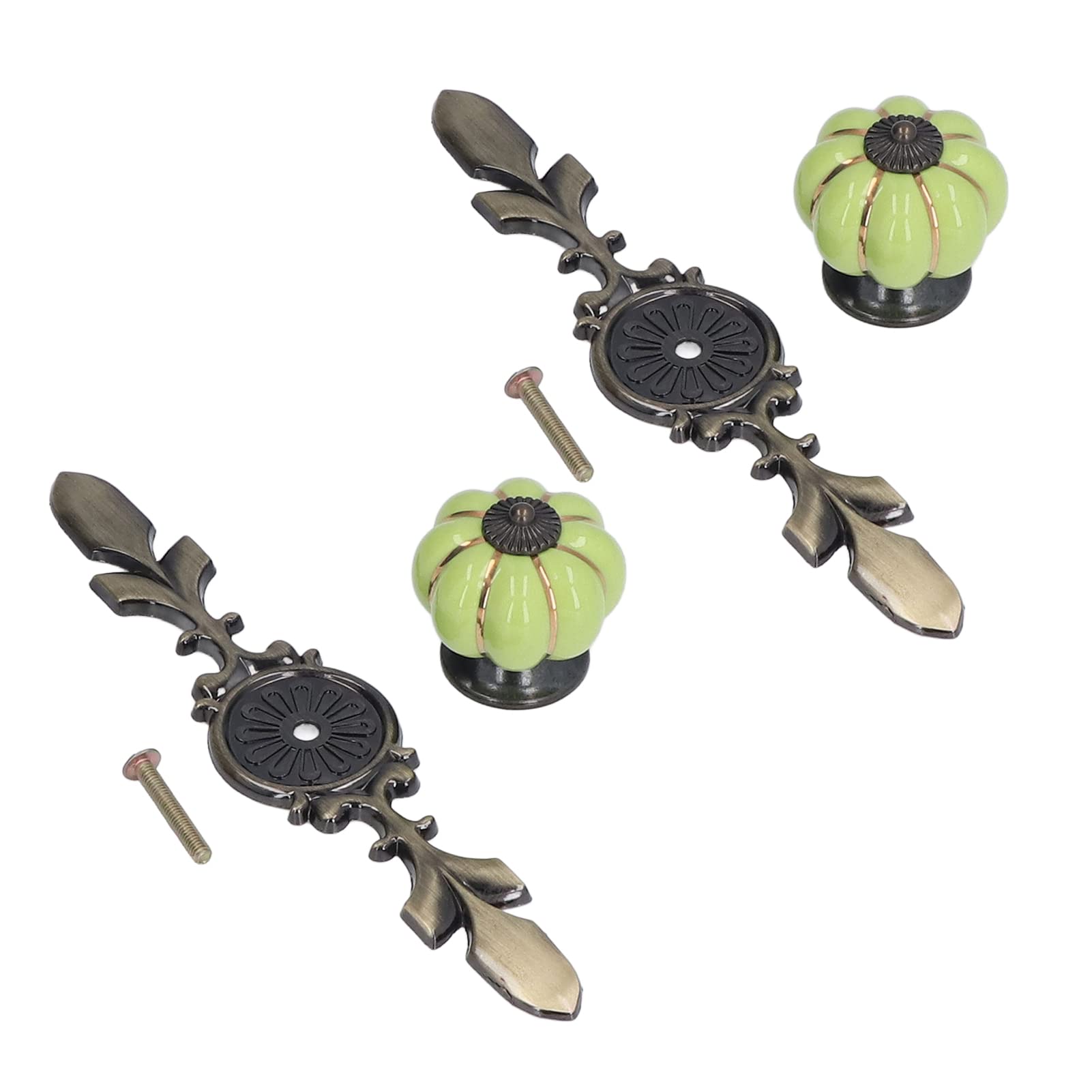 Elegant Ceramic Cabinet Handles - Durable & Stylish Knobs for Shoe Cabinets, Wardrobes & Home Furniture (Apple Green 1045A) | Perfect for Bedroom, Kitchen & Bathroom Storage Solutions