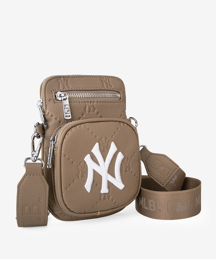 MLB New York Yankees Mini Crossbody Bag for Women - Stylish Yankees Logo Shoulder Purse - Perfect for Game Day, Travel & Casual Outings