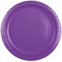 240-Pack Amethyst Purple Premium Disposable Paper Plates 10 Inch - Elegant Dinner Party, Wedding Banquet & Holiday Celebration Tableware