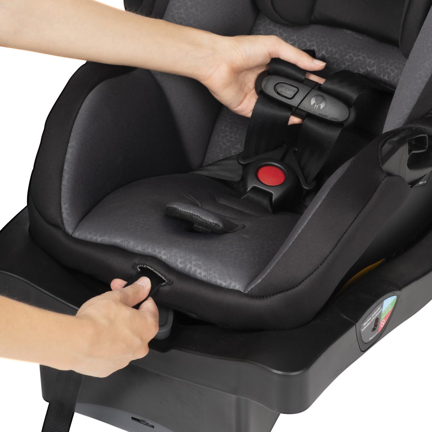 Evenflo LiteMax 35 Infant Car Seat - Lightweight & Safe for Extended Use - Knoxville Gray - Belt Lock-Off & Ergonomic Handle - Perfect for Newborns & Travel
