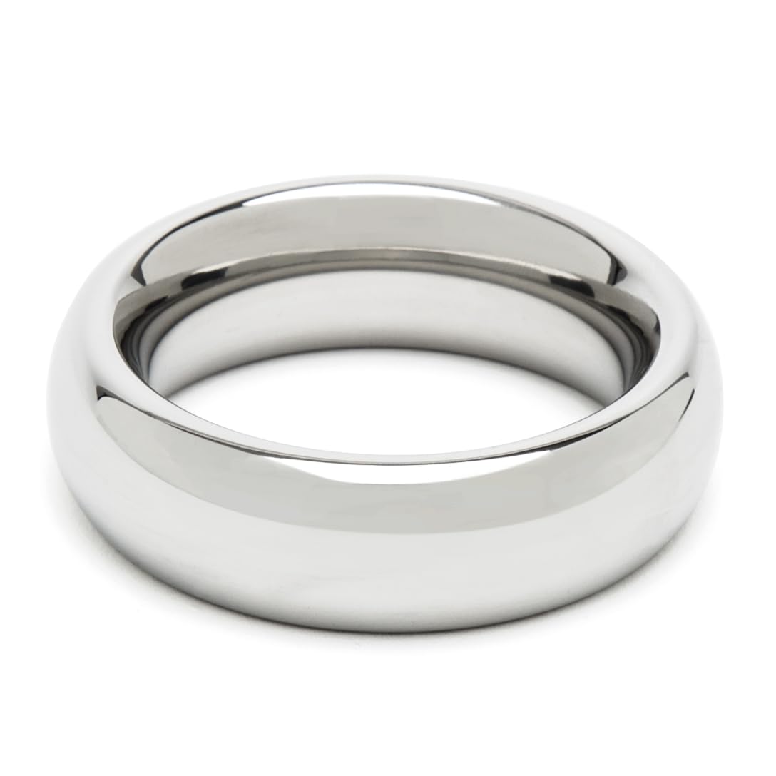 Lovehoney Dominix Stainless Steel Cock Ring - 1.9 Inch Durable Penis Ring for Men - Waterproof Silver Sex Toy for Enhanced Pleasure & Longer Erections - Perfect for Couples Play & Solo Use