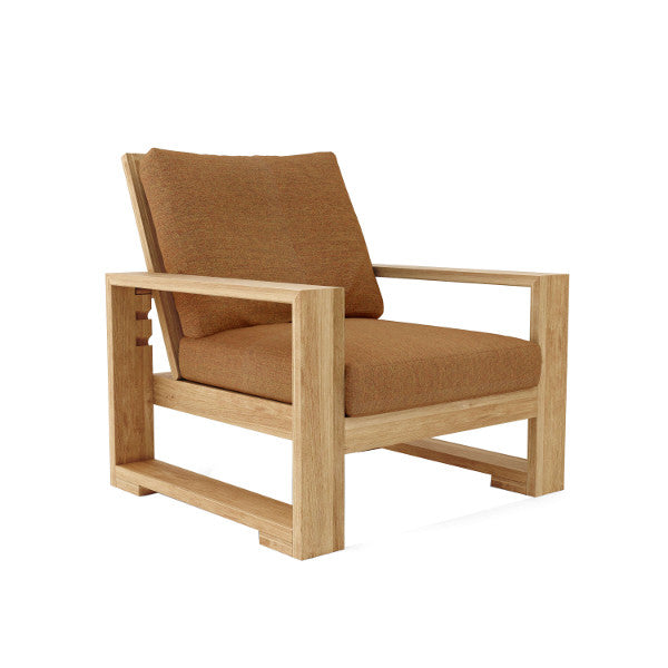 Capistrano Deep Seating Armchair - Comfortable Patio Lounge Chair with Cushions, Weather-Resistant Outdoor Furniture for Garden, Poolside, and Backyard Relaxation