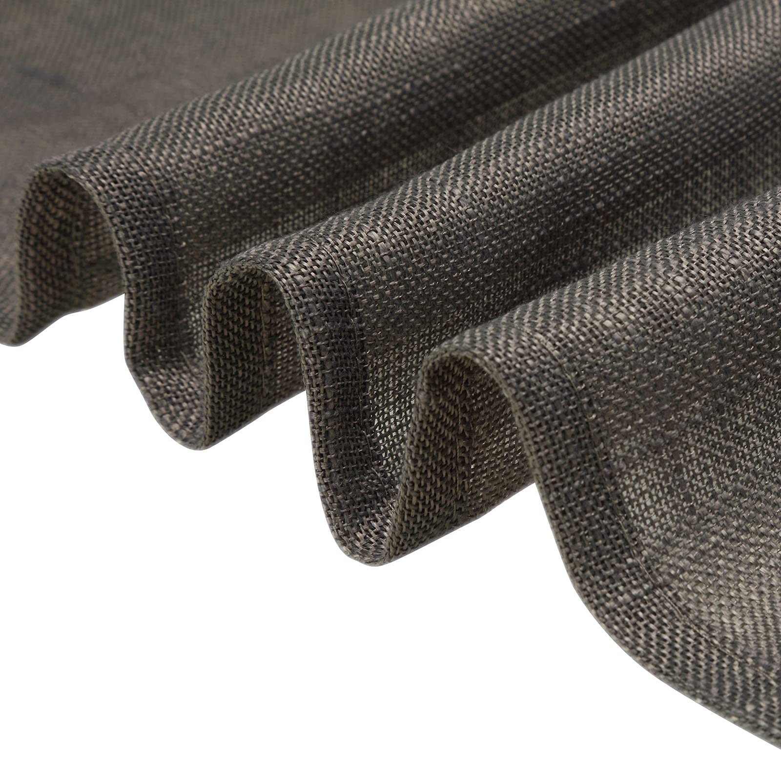 Premium Faux Linen Tablecloth - Wrinkle Resistant Charcoal Gray Textured Table Cover for Kitchen, Restaurant, Indoor & Outdoor Dining, Picnic - 108 Inch Rectangle Table Cloth - Perfect for Dinner Parties, Weddings, and Holiday Gatherings