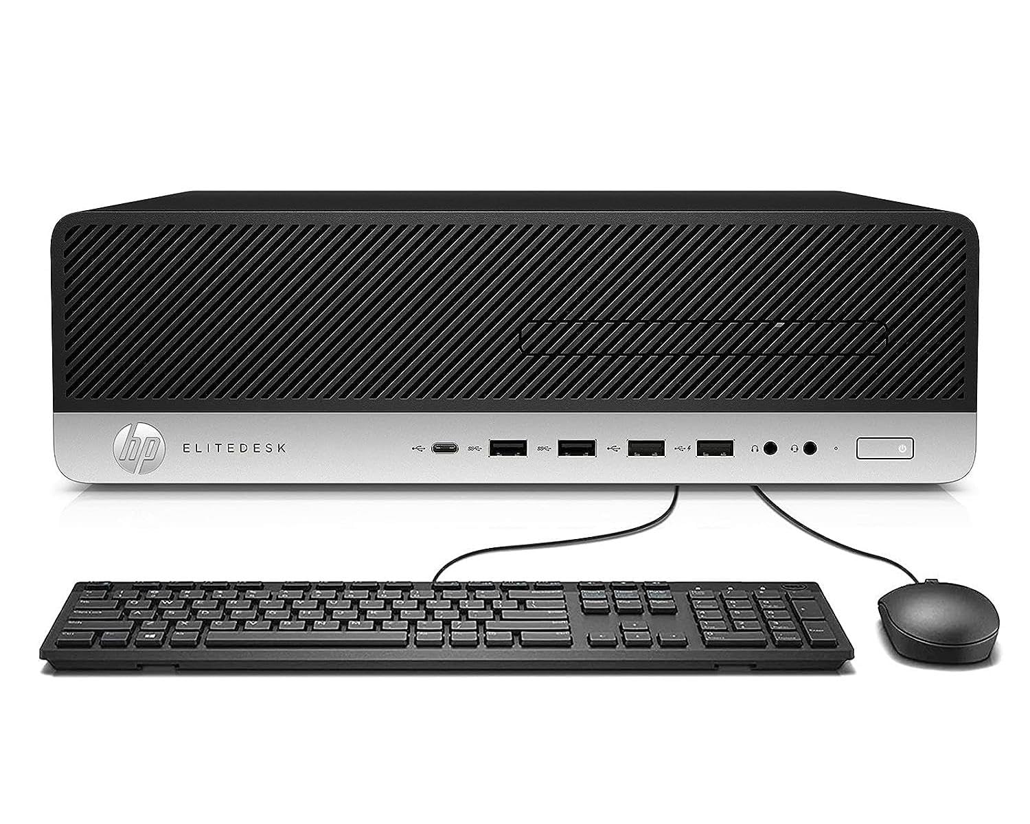 Renewed HP EliteDesk 800 G3 SFF Business Desktop Computer - Intel Quad-Core i7-6700, 16GB DDR4 RAM, 256GB SSD, Windows 10 Pro (Includes Keyboard & Mouse) - Perfect for Office Work, Home Use & Small Business Computing