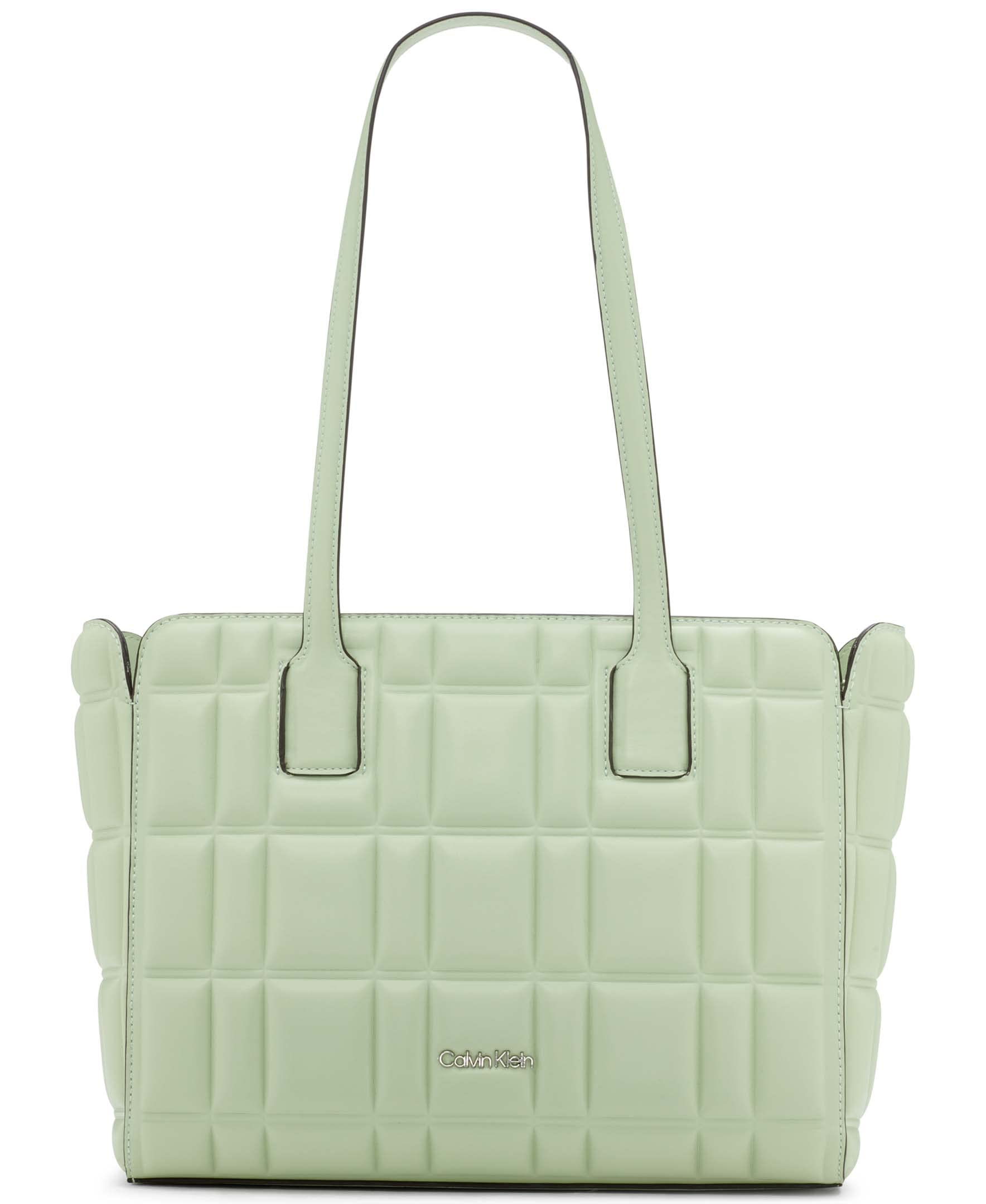 Calvin Klein Noa Top Zip Tote Bag for Women - Stylish Leather Handbag with Zipper Closure, Perfect for Work, Travel & Everyday Use