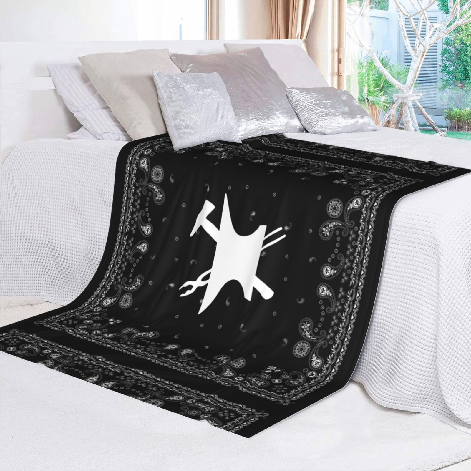 Blacksmith Hammer Logo Throw Blanket - Soft Fuzzy Plush Lightweight Blanket for Couch, Sofa or Bed - Perfect for Cozy Nights, Movie Time and Home Decor