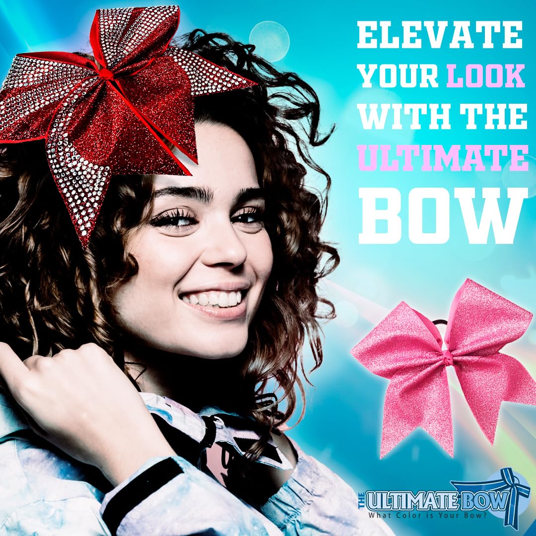 Class of 2025 Glitter Cheer Hair Bow - Sparkling Graduation Gift for High School Seniors | Perfect for Graduation Ceremony, Cap Decoration & Senior Photos