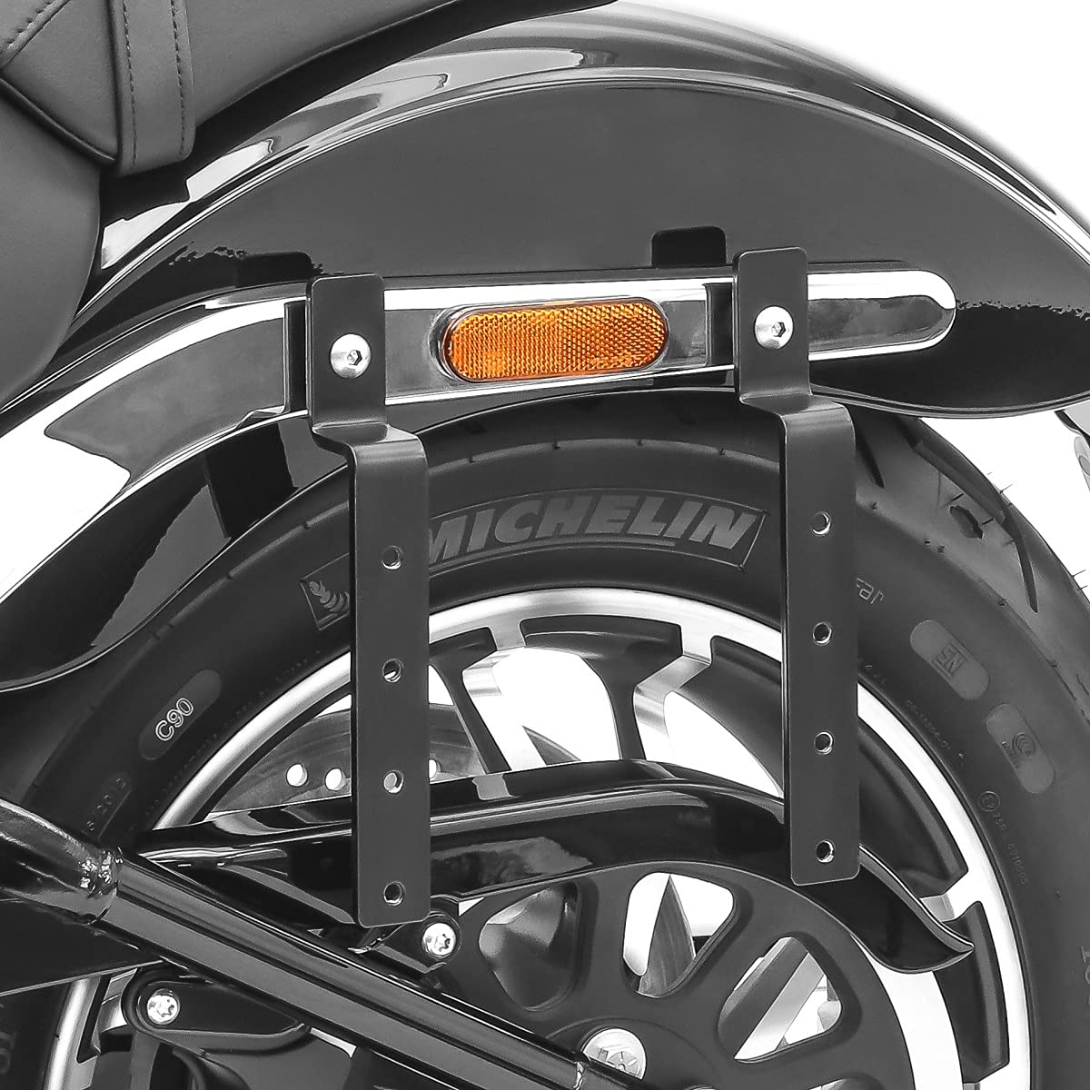 Premium Hard Saddlebags 18L with Mounting Kit - Waterproof Motorcycle Luggage for Cruiser CB43012 | Durable Storage for Long Rides, Road Trips & Daily Commutes