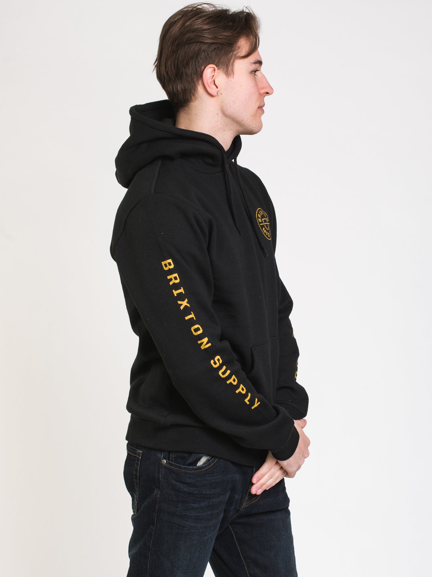 Brixton Crest Pullover Hoodie for Men & Women - Soft Cotton Fleece, Stylish Streetwear - Perfect for Casual Outfits, Gym, and Outdoor Activities