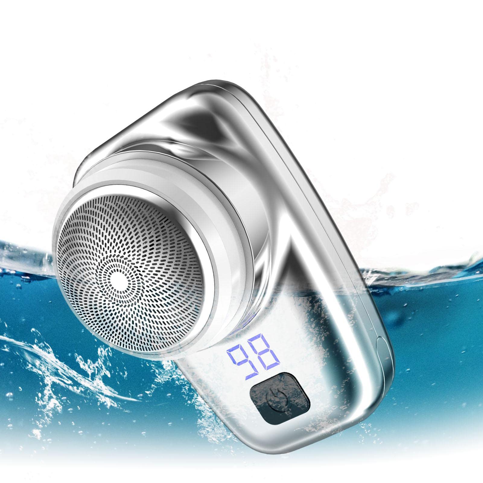 Premium Rechargeable Electric Shaver for Men - Waterproof Wet/Dry USB Shaving System - Compact Travel Razor for Face, Head & Body Grooming - Perfect for Home, Car, Business Trips & Vacation Use
