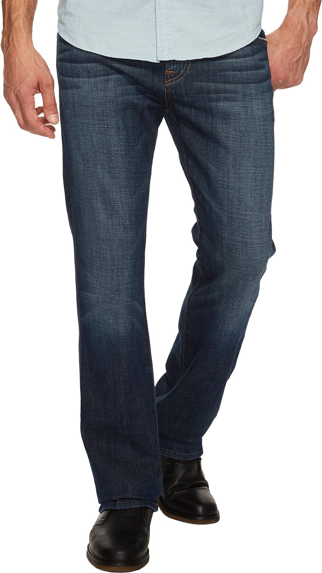7 For All Mankind Men's Brett Bootcut Jeans - Classic Denim Pants for Casual & Night Out | Comfortable Stretch Fit for Everyday Wear