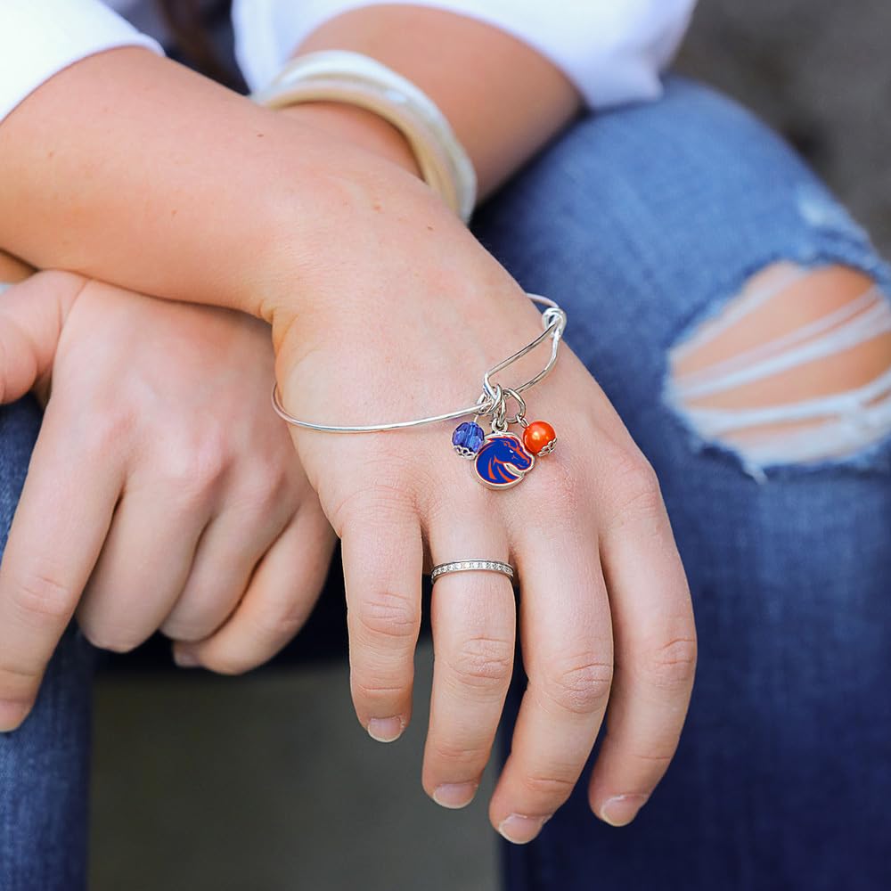 Official NCAA College Team Bangle Bracelet - Adjustable Up to 8 Inches | Fan Frenzy Gifts | Perfect for Game Day, School Spirit & College Graduation Gifts