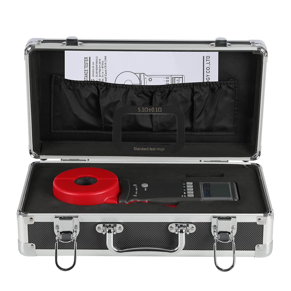ETCR2100A+ Digital Clamp Ground Earth Resistance Tester Meter 0.01Ω-200Ω - Professional Electrical Testing Tool for Industrial Maintenance & Home Safety Inspections