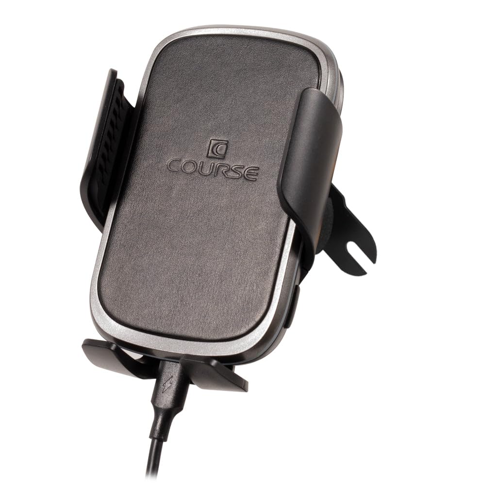 Course Motorsports DirectFit Automatic Gripping Wireless Charger & Phone Holder for Toyota Corolla 2009-2013 - Black | Car Mount for Safe Driving & Hands-Free Navigation