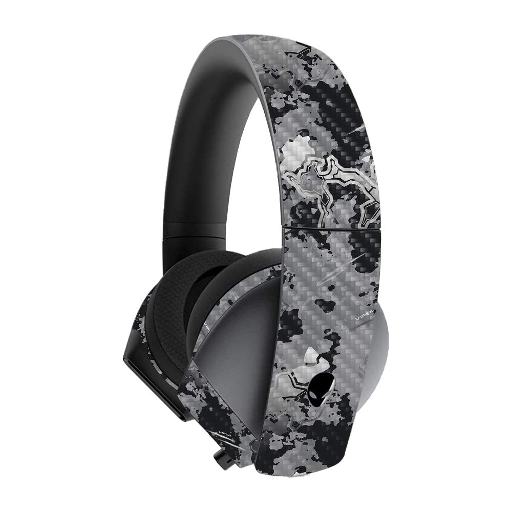 Premium Carbon Fiber Skin for Alienware 7.1 Gaming Headset - Protective Vinyl Cover with Durable Textured Finish | Easy to Apply & Remove | Made in USA | Perfect for Gaming Setups & Esports Tournaments