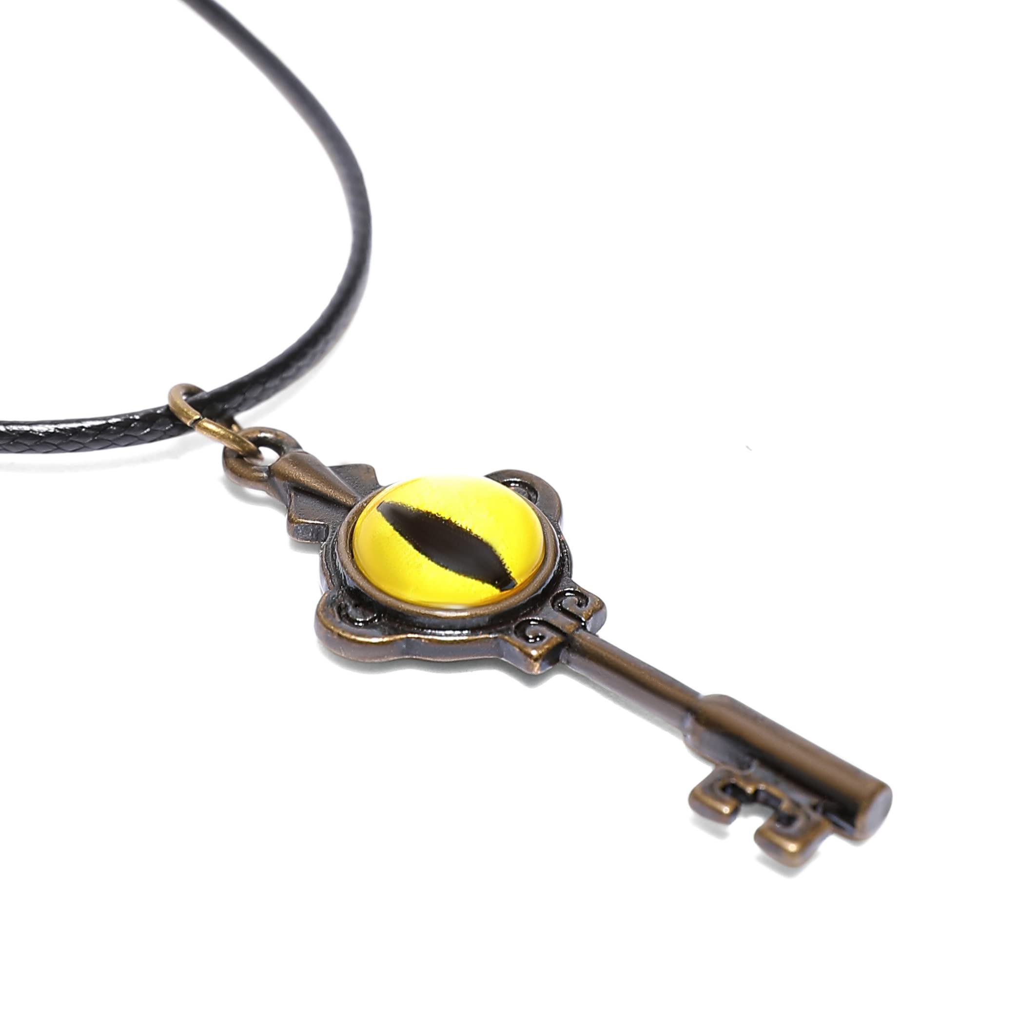 The Owl House Key Necklace - Lumity Portal Key Pendant - Amity Blight Cosplay Jewelry - Bronze Owl House Inspired Accessory for Anime Fans and Collectors - Perfect Gift for Disney Show Enthusiasts