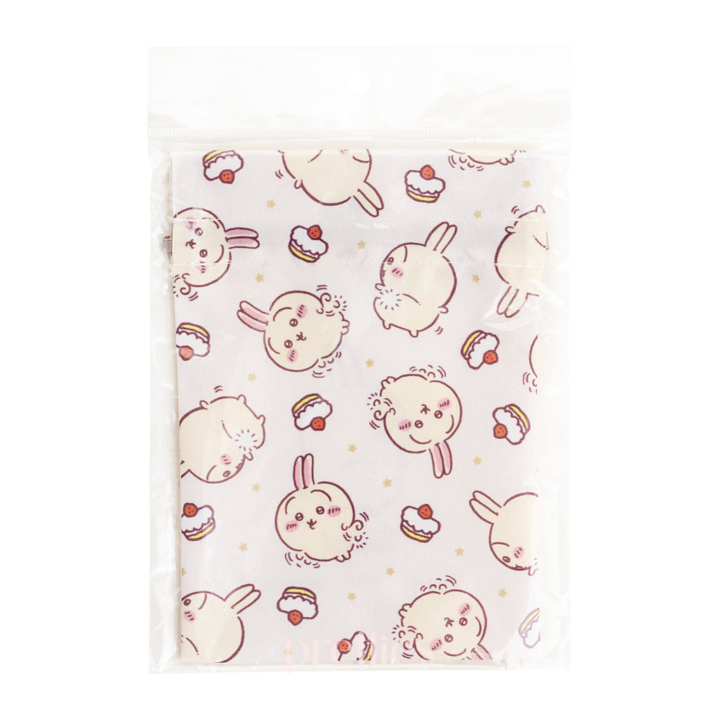 Chiikawa Cute Cartoon Drawstring Pouch Bag for Cosplay, Anime Convention & School Supplies - Kawaii Japanese Character Storage Organizer for Makeup, Pencils & Small Accessories