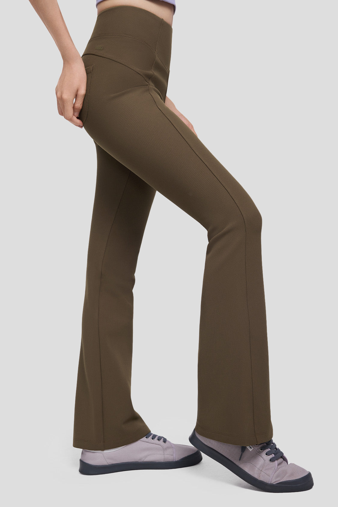 ThermaFlex Women's High Stretch Thermal Flare Pants - Warm Winter Leggings for Yoga, Running & Outdoor Activities