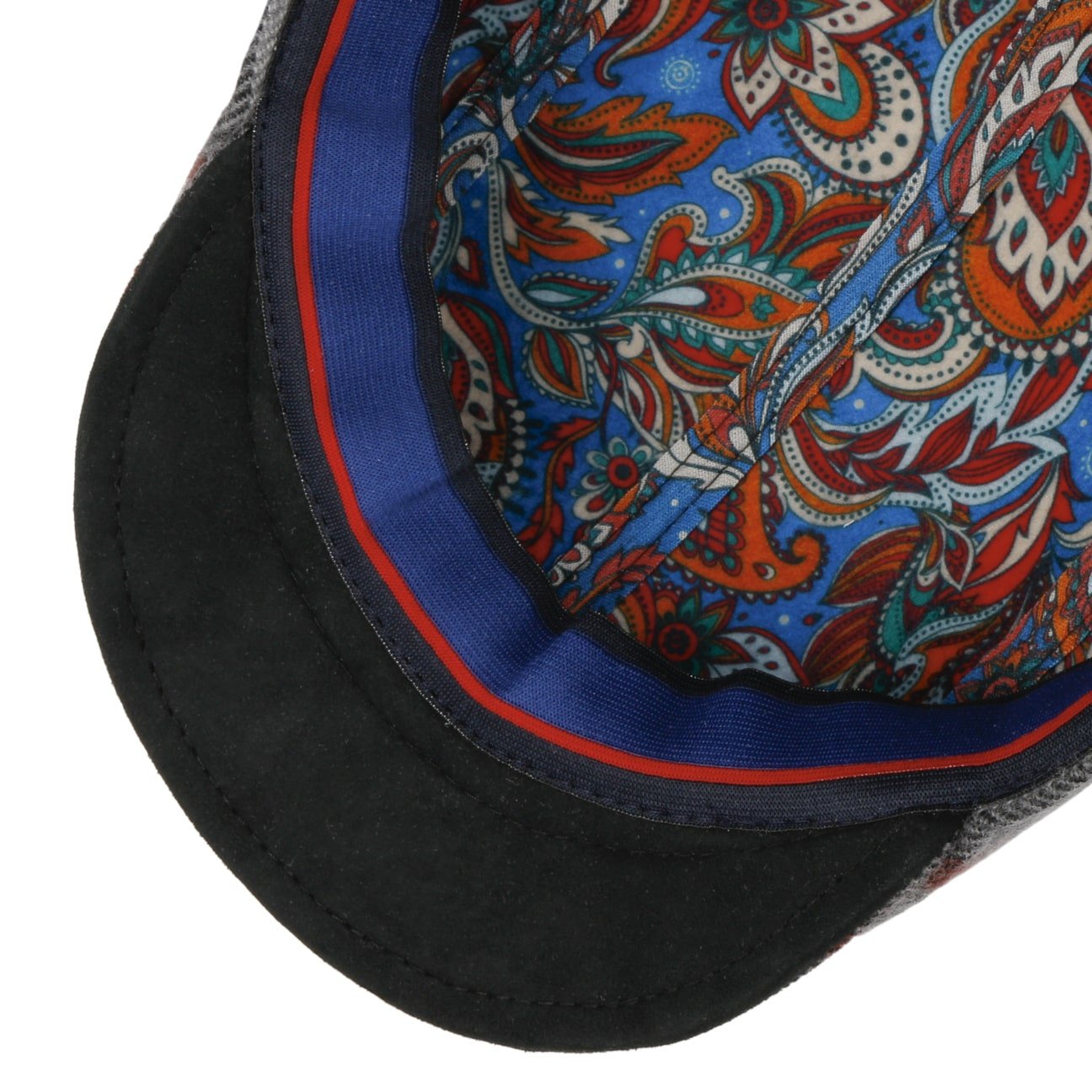 Lierys Wool Check Flat Cap for Men - Classic British Style Winter Hat for Outdoor Activities, Hiking, and Casual Wear