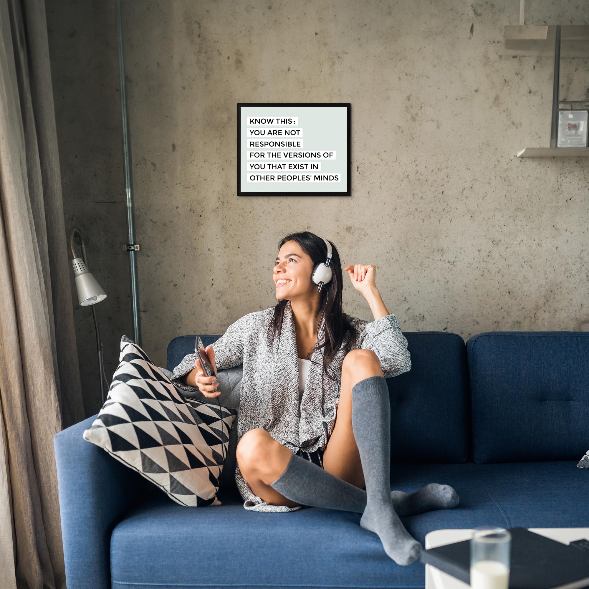 Inspiring Motivational Wall Art Prints - 'Versions of You in Other People's Minds' Quote Decor for Living Room, Bedroom & Office | Modern Aesthetic Home Decor | Unframed 8x10 | Perfect for Gifts & Daily Inspiration