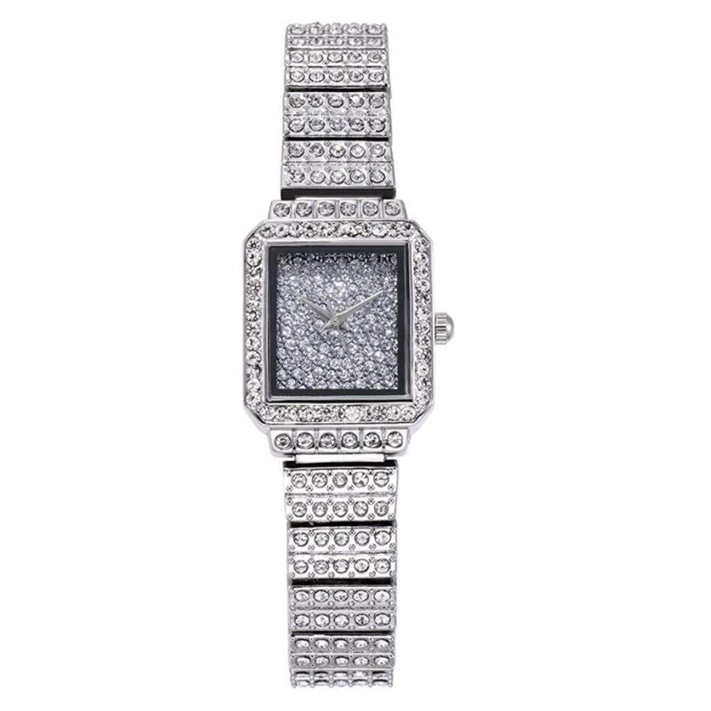 Elegant Stainless Steel Quartz Women's Watch with Leather Strap - Classic Dress Watch with Digital Chronograph for Office, Party & Daily Wear