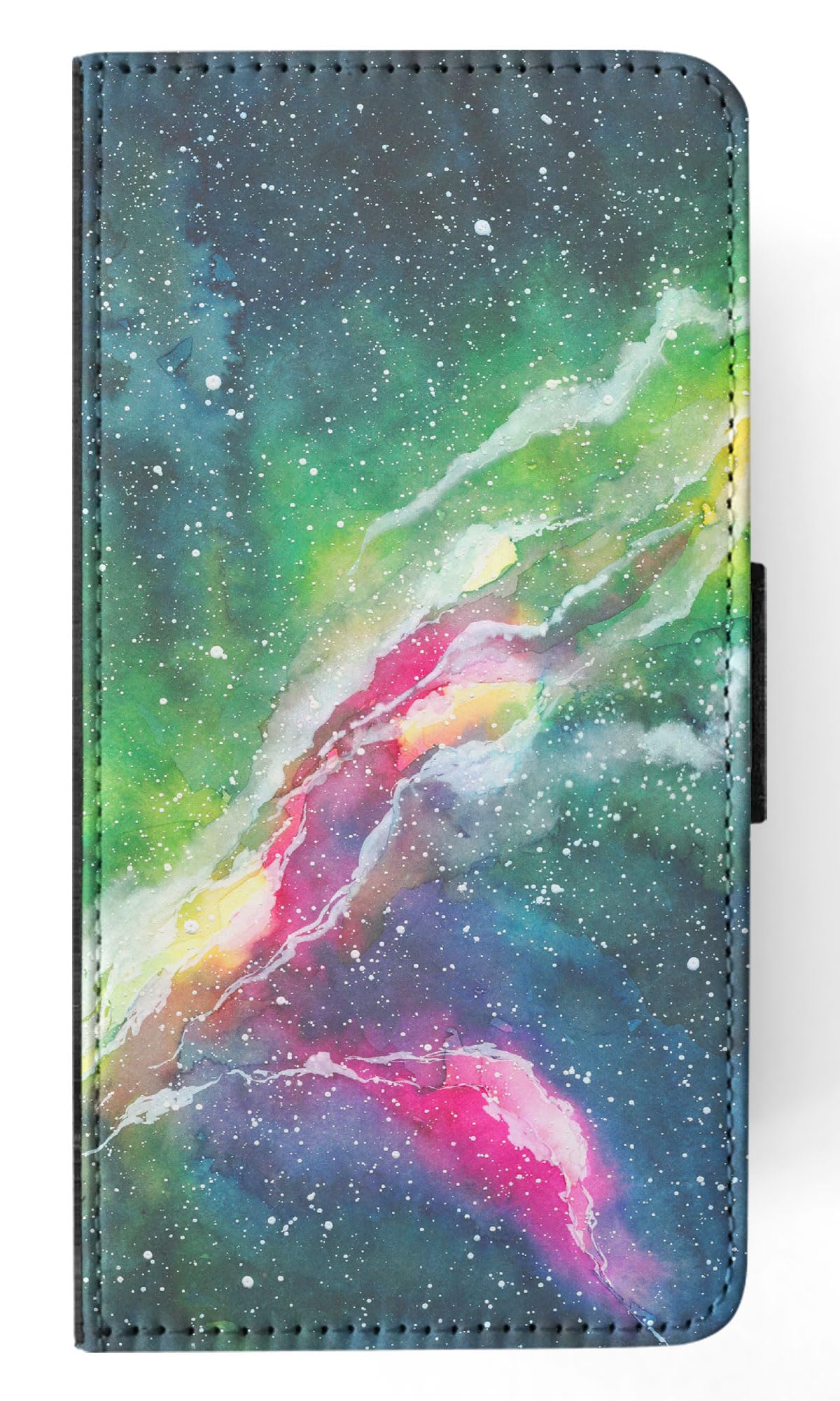 Watercolor Space Art 13 FLIP Wallet Phone Case for Apple iPhone 15 Pro Max - Stylish Protective Cover with Card Slots for Everyday Use & Travel