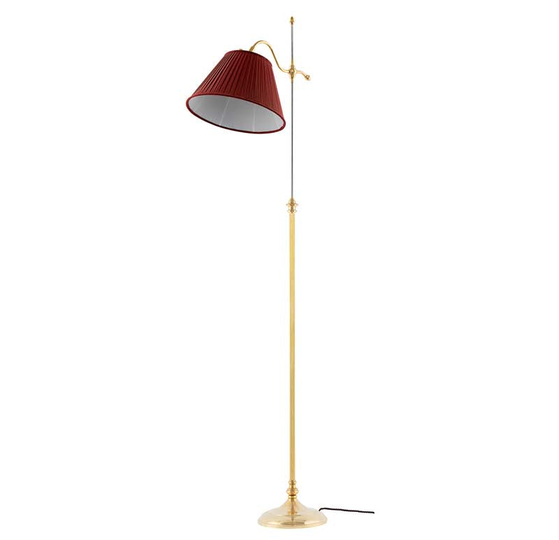 Golvlampa Gullberg Floor Lamp with Red Shade - Modern Lighting for Living Room, Bedroom, and Office Decor