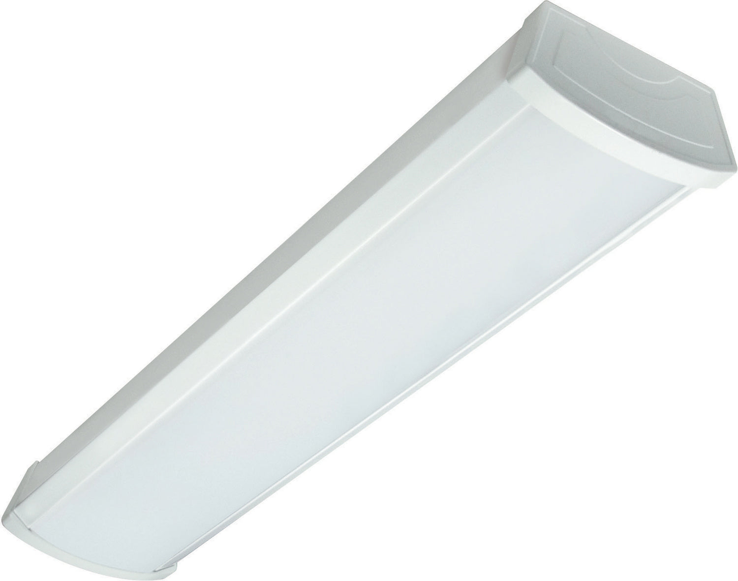 2ft LED Ceiling Wrap Light Fixture - 1600 Lumens, 4000K Neutral White, 120-277V - Perfect for Office, Garage, and Commercial Lighting