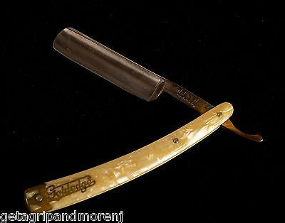 Vintage DUBL DUCK GOLDEDGE 6/8 Straight Razor - 3/4 Hollow Ground, Excellent Condition - Perfect for Barber Shaving & Wet Shaving Enthusiasts