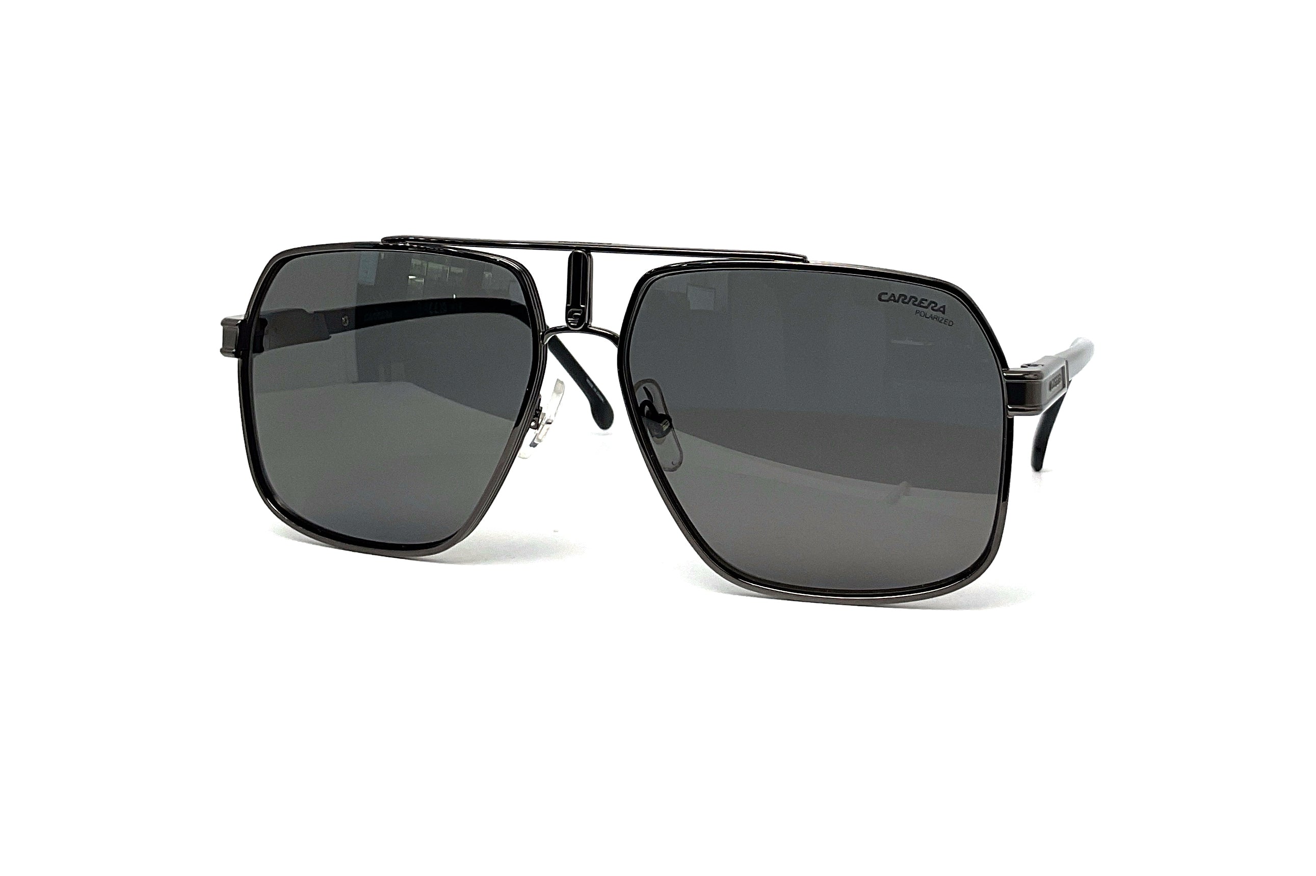 Carrera 1055/S Ruthenium Black Sunglasses - Polarized UV Protection for Men & Women - Perfect for Driving, Running & Outdoor Activities