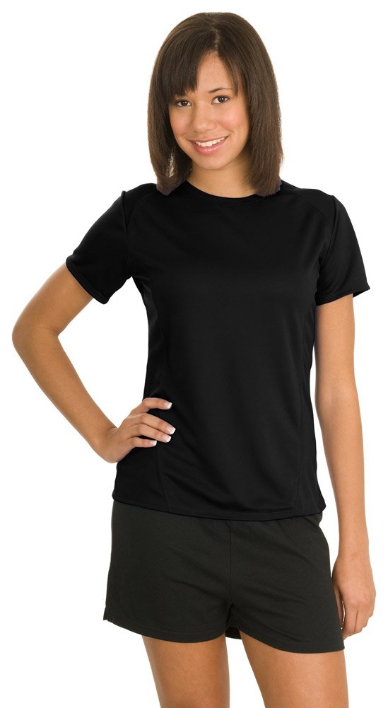 Sport-Tek Women's Dry Zone Raglan Accent Performance T-Shirt - Moisture Wicking Workout Top for Running, Yoga & Gym