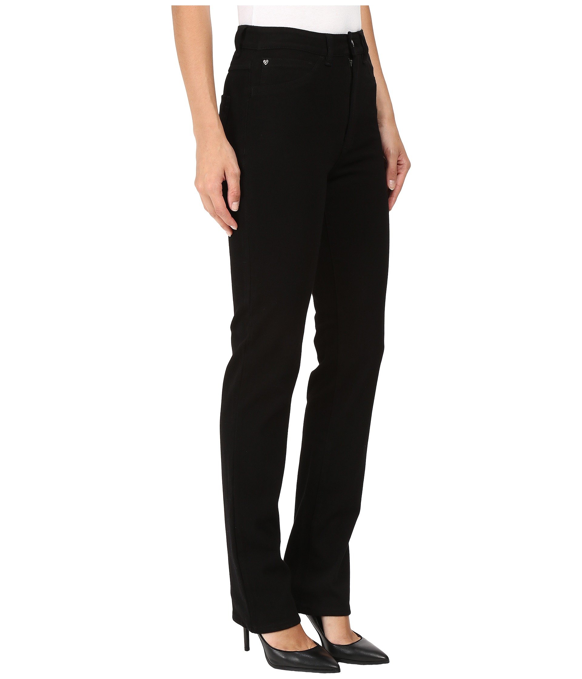 FDJ French Dressing Women's Suzanne Straight Leg Jeans - Love Denim Collection in Black Onyx with PDR Wonder Waist Technology | Perfect for Casual Wear, Office Outfits & Date Nights