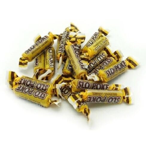 YANKEETRADERS Classic Slo Pokes Bite Size Candy - 2 Pound Bag of Chewy Caramel Treats | Perfect for Halloween, Party Favors, Office Snacks & Movie Night Treats