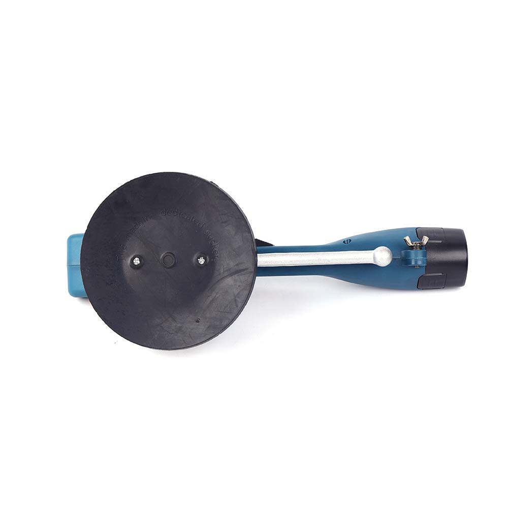 Heavy Duty Tile Suction Cup Lifter with Handle - Aluminum Suction Cup for Floor & Wall Tile Laying - Includes 1 Charger + 2 Rechargeable Batteries - Perfect for DIY Home Renovation and Professional Tile Installation Projects