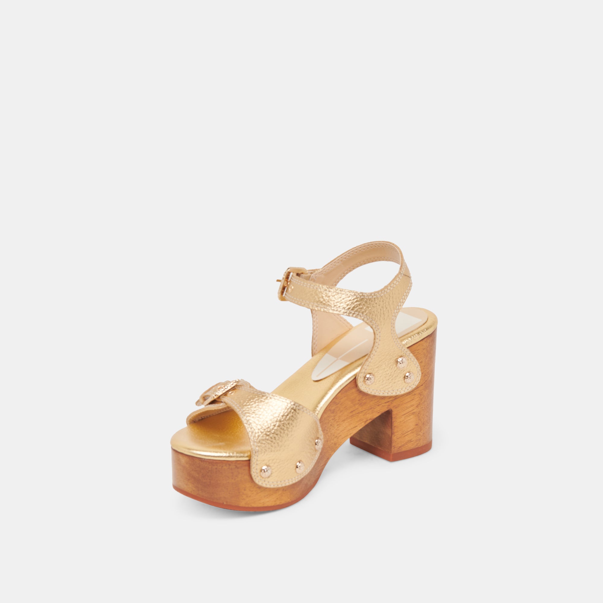 YANDY Women's Gold Leather High Heels - Elegant Stiletto Pumps for Parties, Weddings & Evening Events