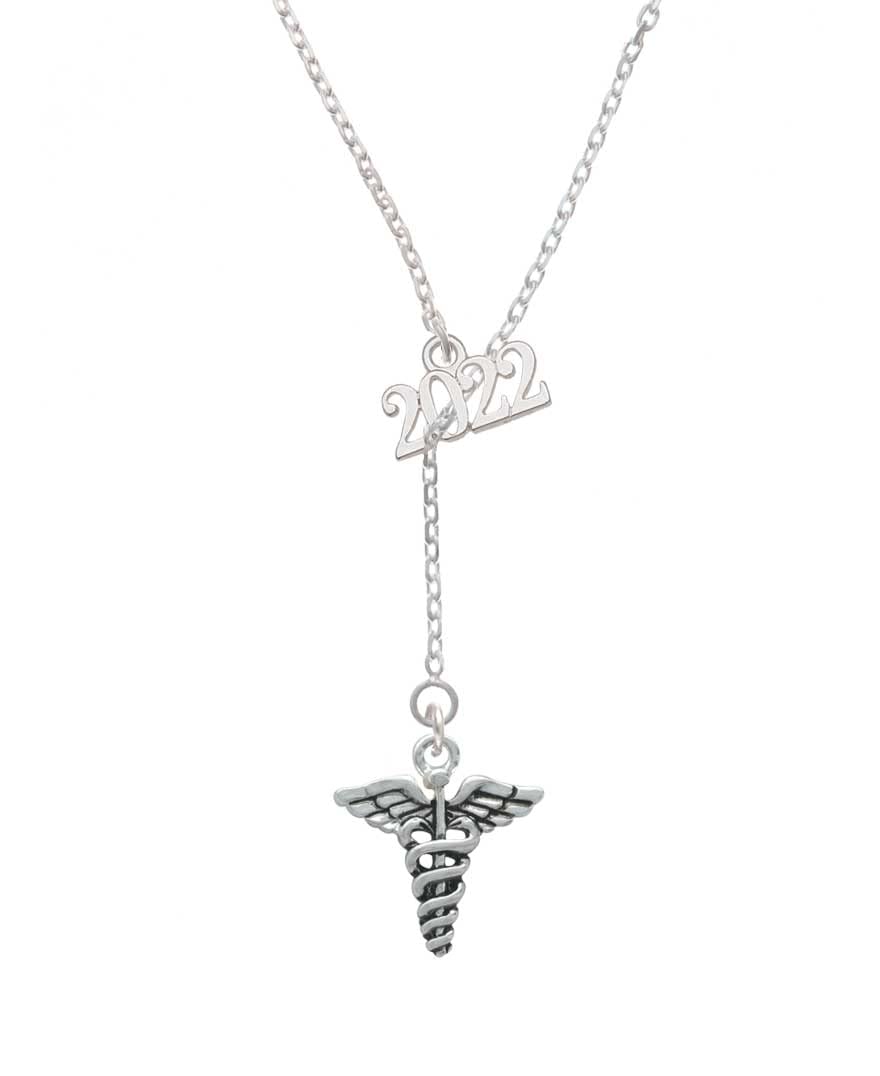 Caduceus Lariat Necklace 18