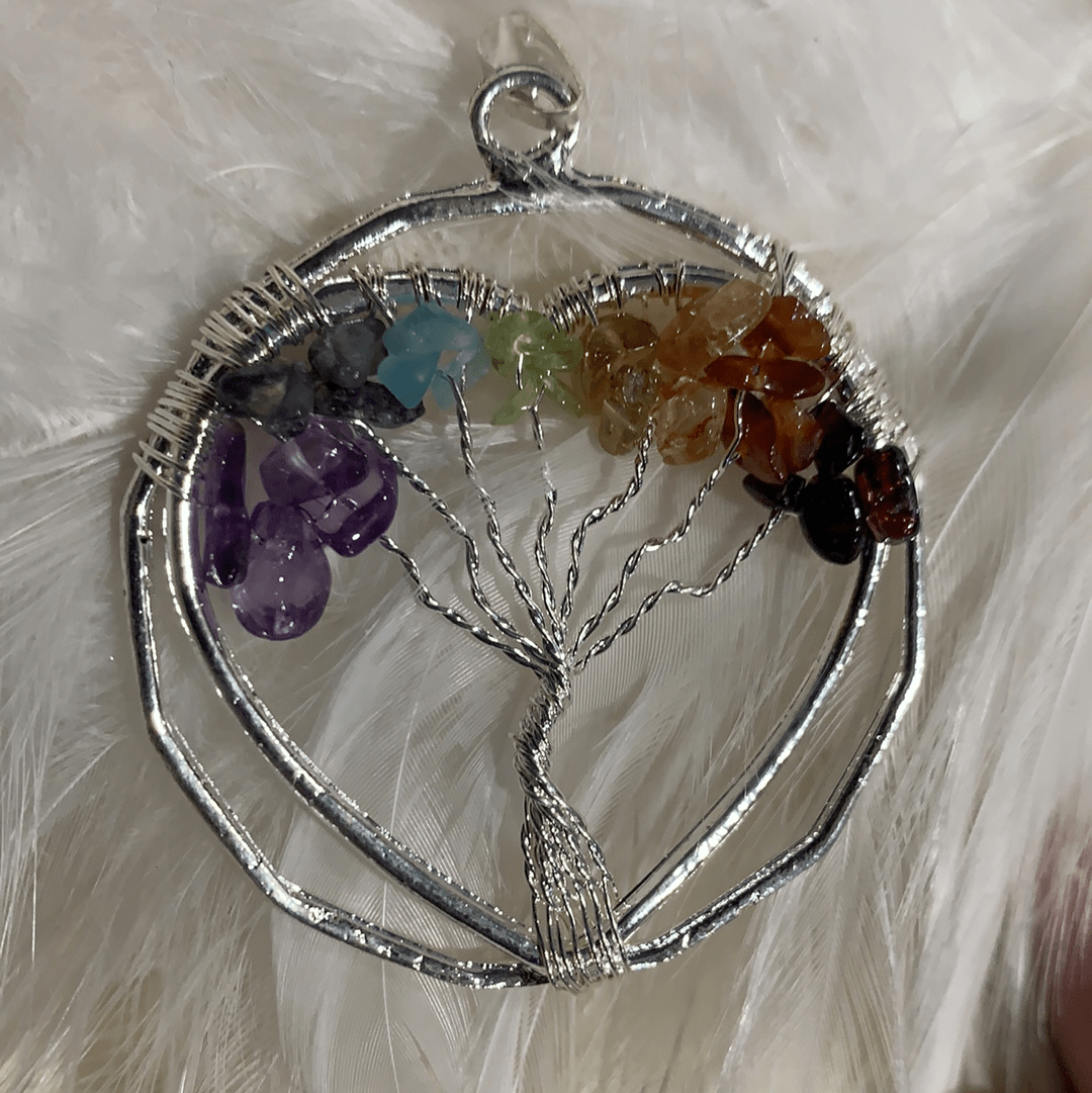 Chakra Heart Tree of Life Pendant Necklace - Spiritual Healing Jewelry for Meditation, Yoga & Energy Balance | Perfect Gift for Women