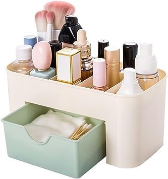 Multi-Functional Plastic Makeup Organizer Box - Storage Case for Cosmetics & Beauty Tools (1-Piece) - Perfect for Vanity, Travel & Home Organization