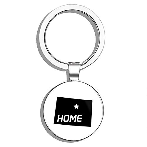 Premium Double-Sided Stainless Steel Keychain - Colorado Home Key Ring Holder with Car Key Finder - Perfect for House Keys, Office Keys & Vehicle Key Organization